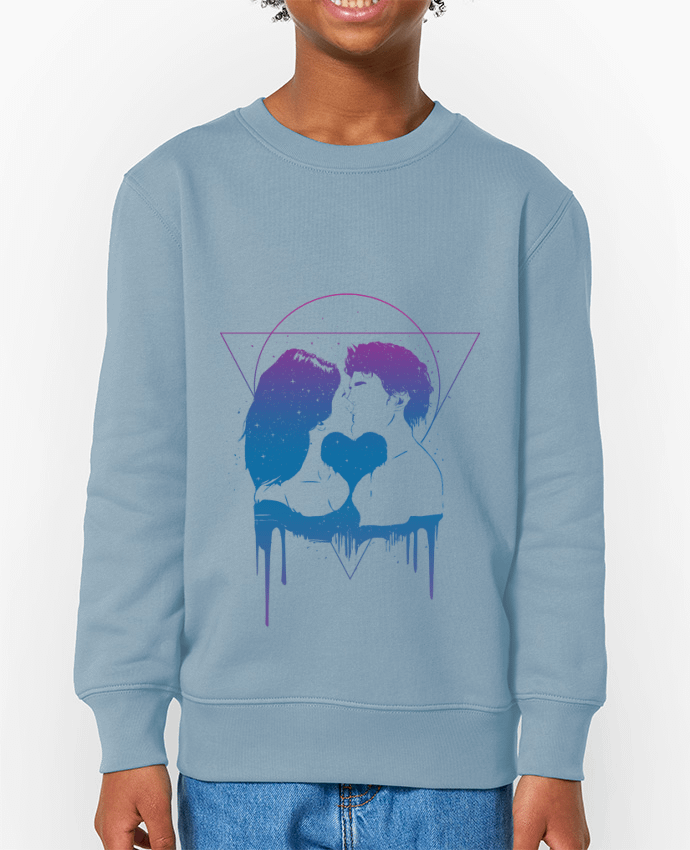 Sweat-shirt enfant Cosmic love II Par  Balàzs Solti