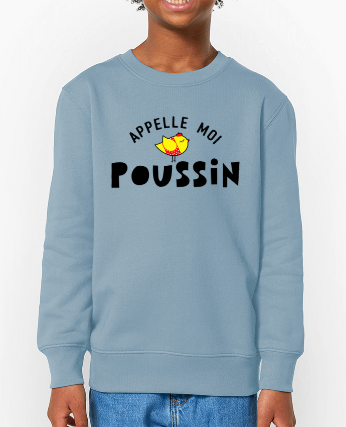 Sweat-shirt enfant Appelle moi poussin Par  tunetoo