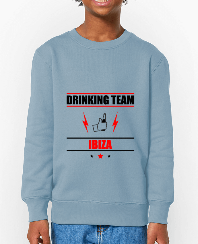 Sweat-shirt enfant Drinking Team Ibiza Par  Benichan