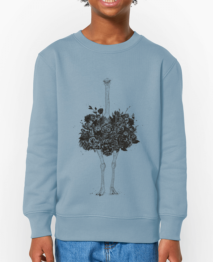 Sweat-shirt enfant Floral ostrich Par  Balàzs Solti