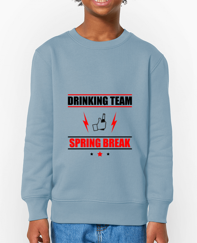 Sweat-shirt enfant Drinking Team Spring Break Par  Benichan