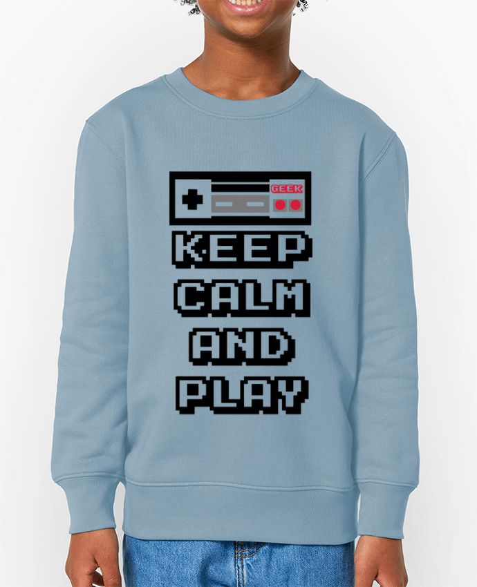 Sweat-shirt enfant KEEP CALM AND PLAY Par  SG LXXXIII