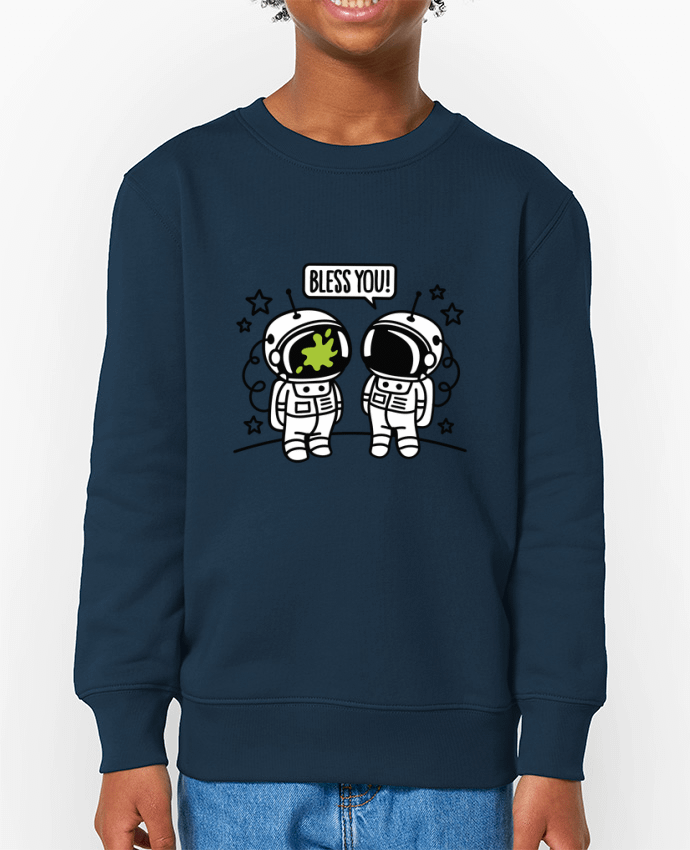 Sweat-shirt écoresponsable à col rond enfant Bless you Par  LaundryFactory