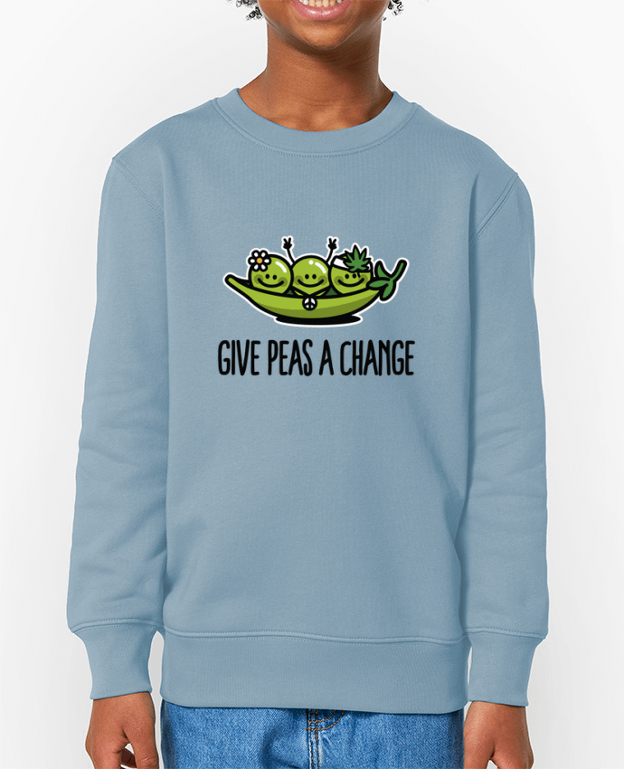 Sweat-shirt enfant Give peas a change Par  LaundryFactory