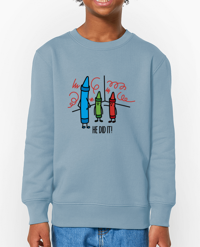 Sweat-shirt enfant He did it Par  LaundryFactory