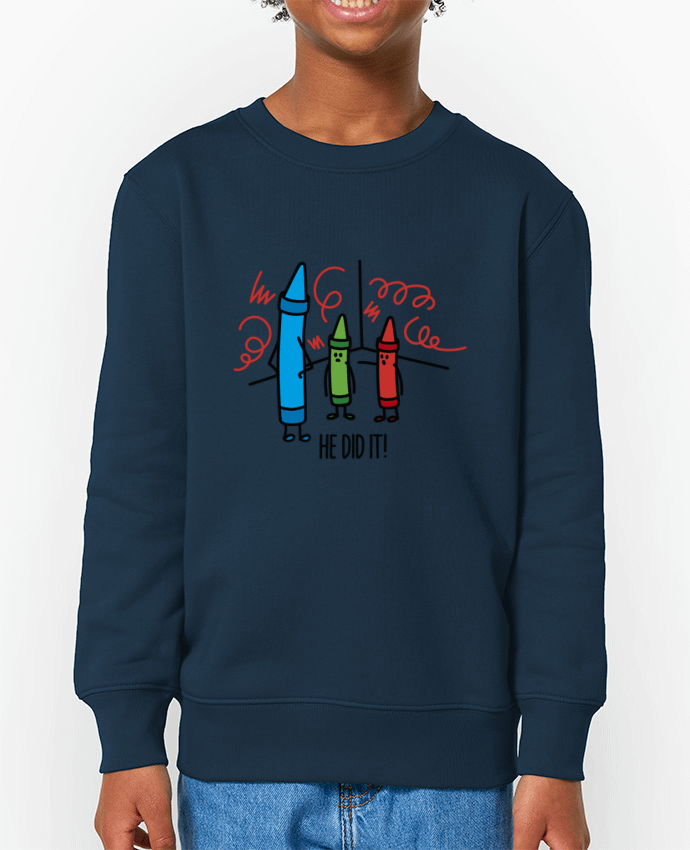 Sweat-shirt enfant He did it Par  LaundryFactory