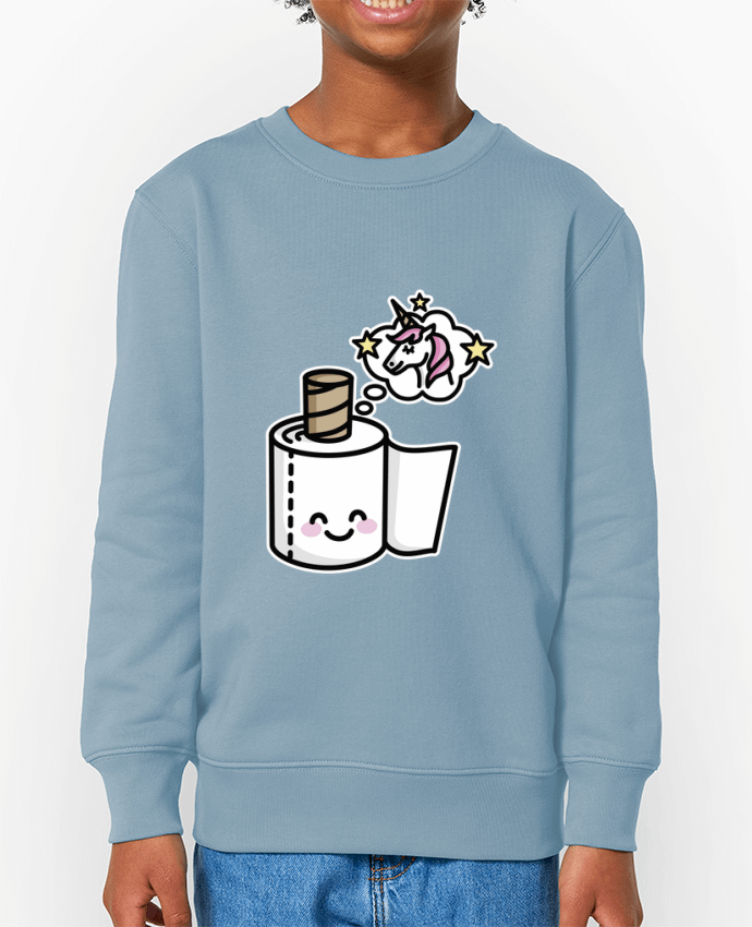 Sweat-shirt enfant BEAUTIFUL UNICORN TOILET PAPER Par  LaundryFactory