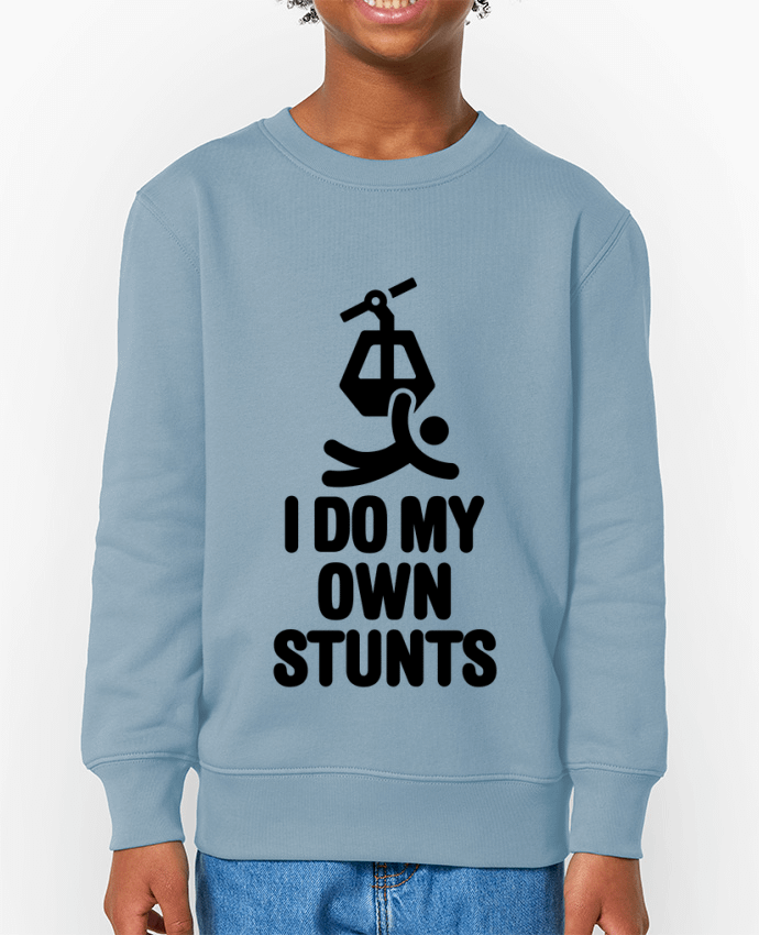 Sweat-shirt enfant I DO MY OWN STUNTS TELESKI Black Par  LaundryFactory