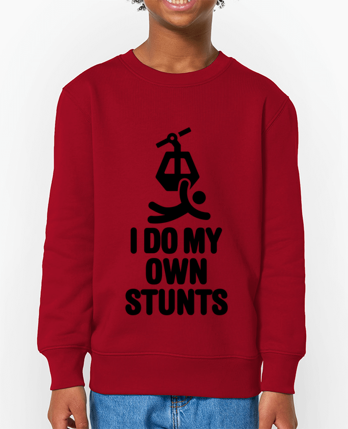 Sweat-shirt enfant I DO MY OWN STUNTS TELESKI Black Par  LaundryFactory