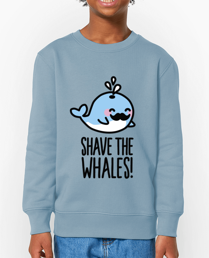 Sweat-shirt enfant SHAVE THE WHALES Par  LaundryFactory