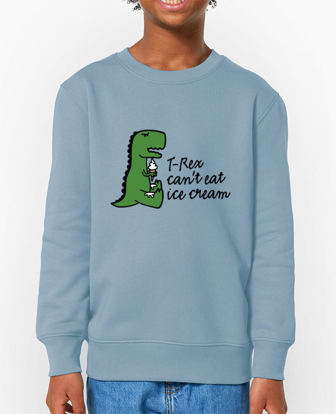 Sweat-shirt enfant TREX CANT EAT ICE Par  LaundryFactory