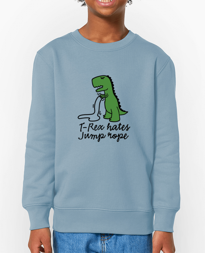 Sweat-shirt enfant TREX HATES JUMP ROPE Par  LaundryFactory