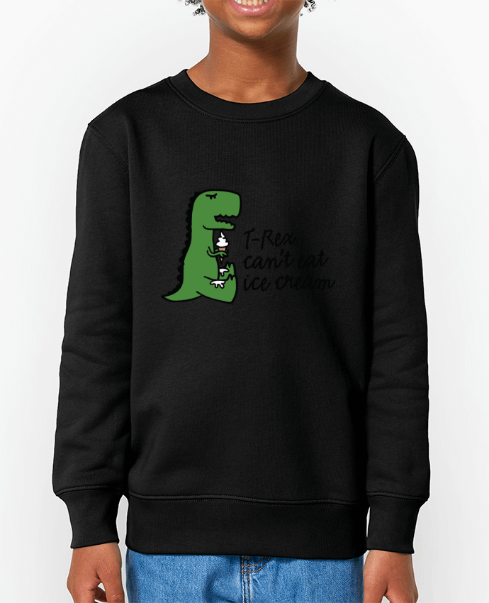 Sweat-shirt enfant TREX CANT EAT ICE Par  LaundryFactory