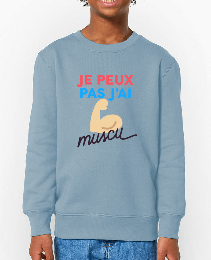 Sweat-shirt enfant je peux pas j'ai muscu Par  Ruuud