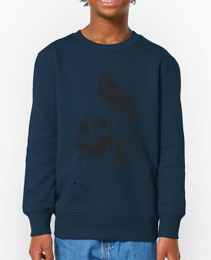 Sweat-shirt enfant New skull (bw) Par  Balàzs Solti