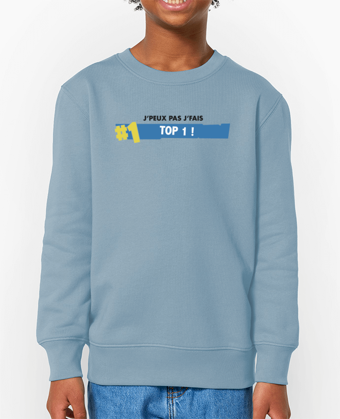 Sweat-shirt enfant J'peux pas J'fais TOP 1 fortnite Par  tunetoo