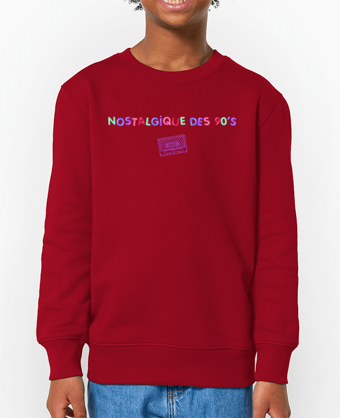 Sweat-shirt enfant Nostalgique 90s Cassette Par  tunetoo