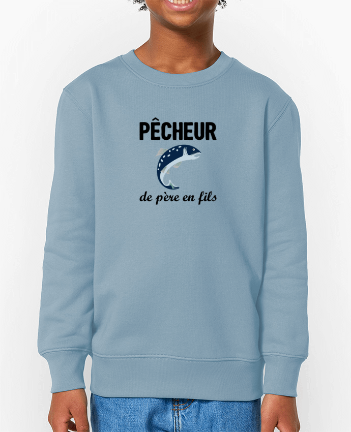 Sweat-shirt enfant Pêcheur de père en fils Par  tunetoo