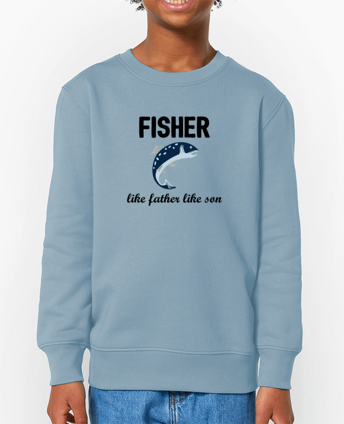 Sweat-shirt enfant Fisher Like father like son Par  tunetoo