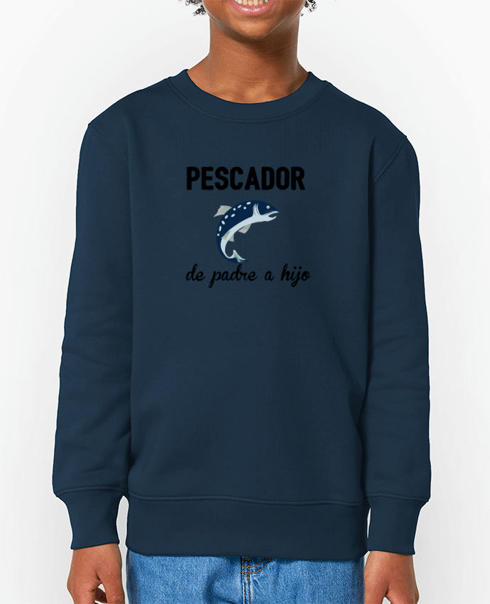 Sweat-shirt enfant Pescador de padre a hijo Par  tunetoo