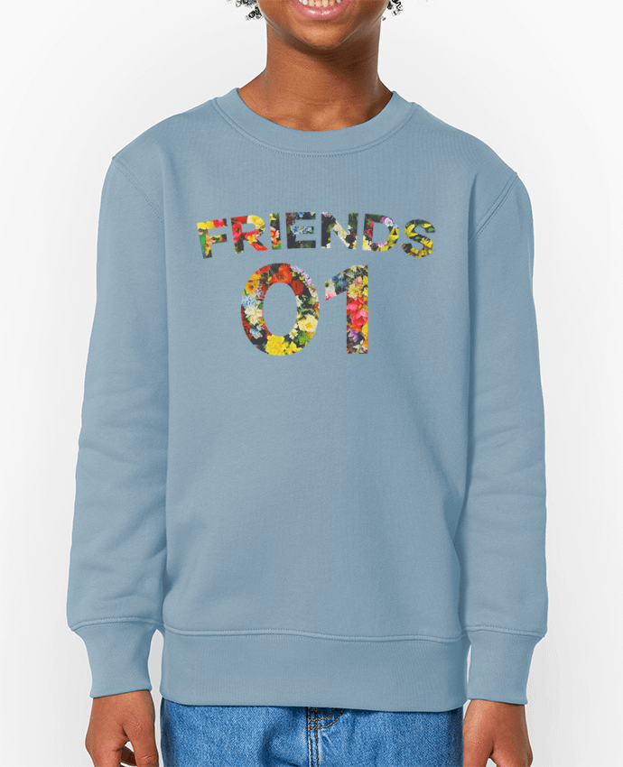 Sweat-shirt enfant BEST FRIENDS FLOWER 2 Par  tunetoo