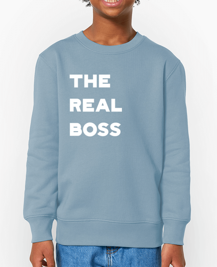 Sweat-shirt enfant The real boss Par  Original t-shirt