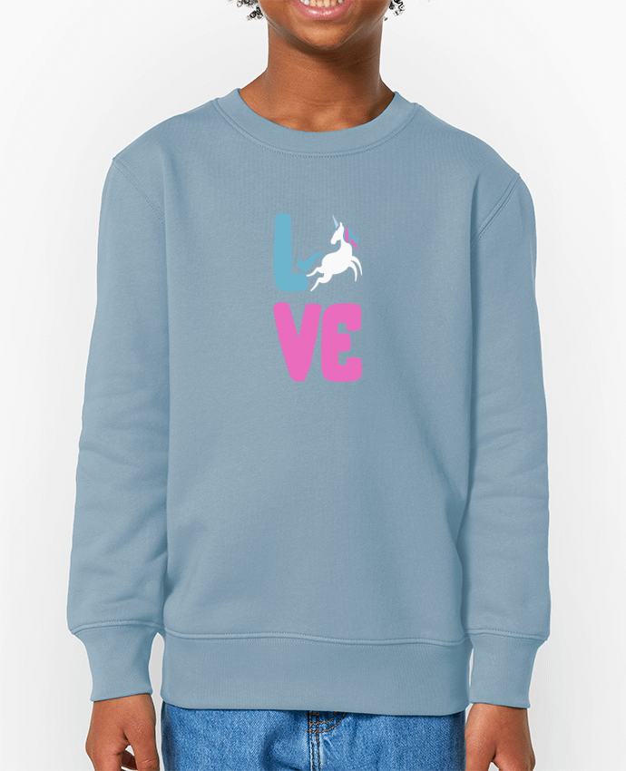 Sweat-shirt enfant Unicorn love Par  Original t-shirt