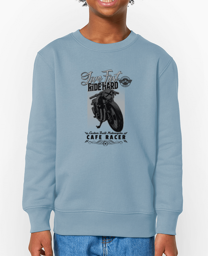 Sweat-shirt enfant Ride hard moto design Par  Original t-shirt