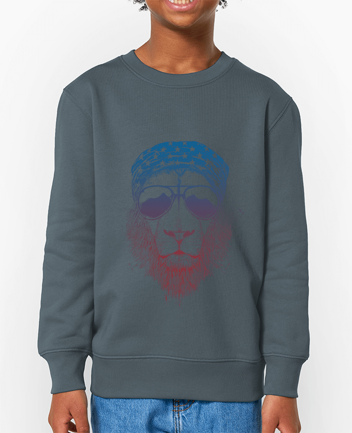 Sweat-shirt enfant Wild lion Par  Balàzs Solti