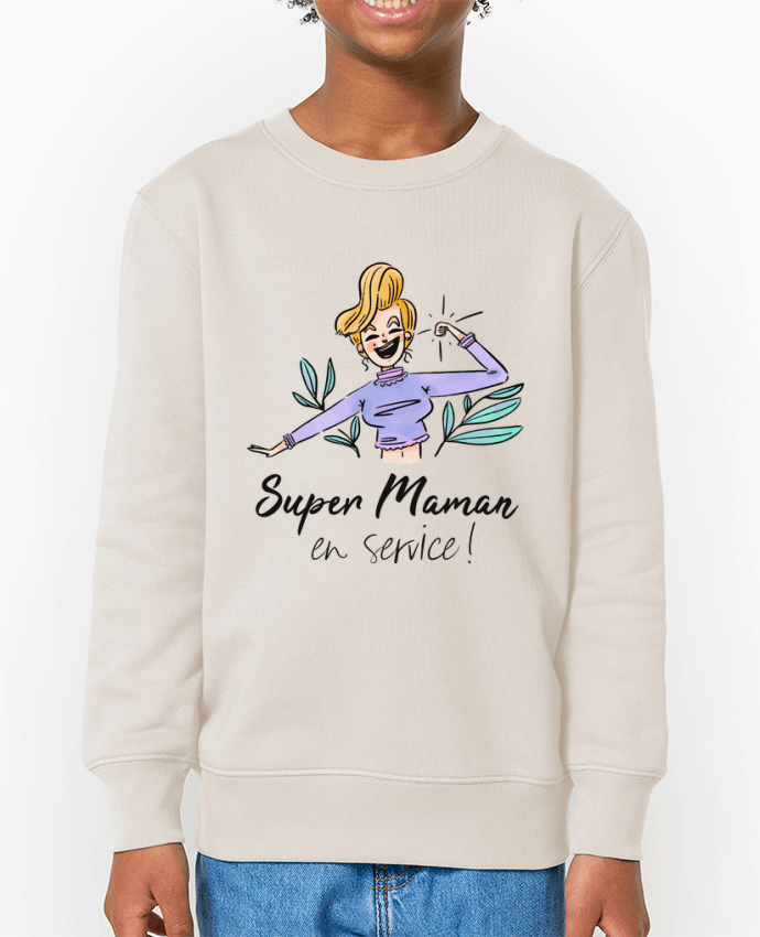 Sweat-shirt enfant Super Maman en service Par  ShoppingDLN