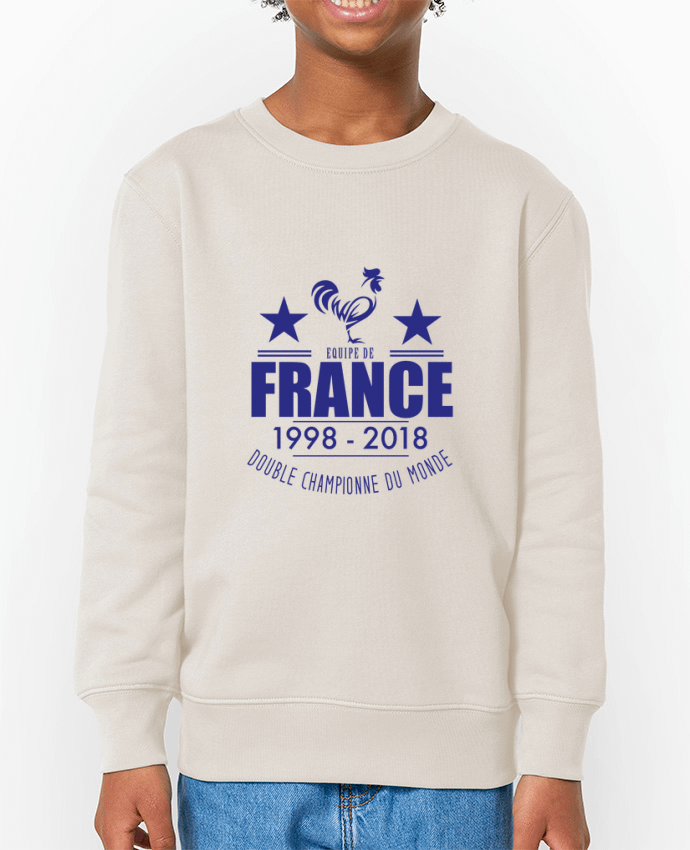 Sweat-shirt enfant Equipe de france double championne du monde Par  Yazz