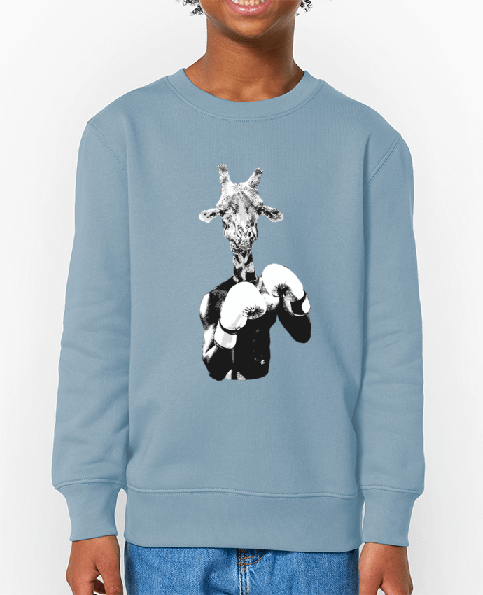 Sweat-shirt enfant Girafe boxe Par  justsayin
