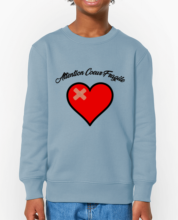 Sweat-shirt enfant Coeur Fragile Par  funky-dude