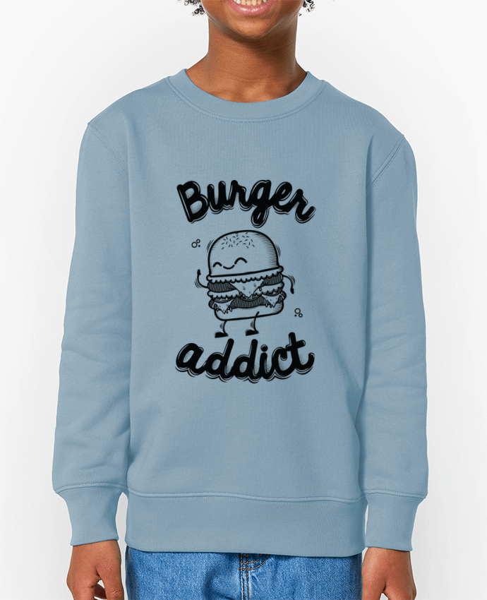 Sweat-shirt enfant BURGER ADDICT Par  PTIT MYTHO