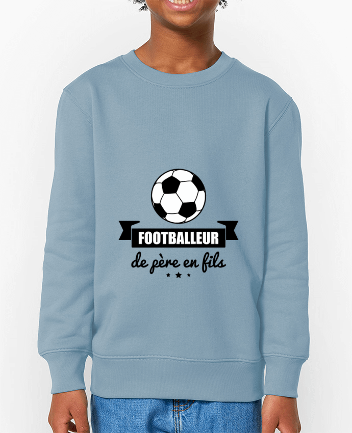 Sweat-shirt enfant Footballeur de père en fils, foot, football Par  Benichan