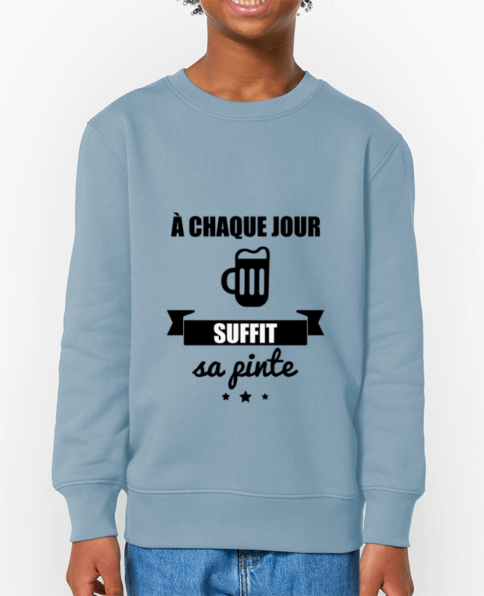 Sweat-shirt enfant À chaque jour suffit sa pinte, bière, apéro, alcool Par  Benichan