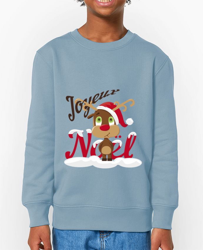 Sweat-shirt enfant Renne Joyeux Noël Enfant Par  GraphiCK-Kids