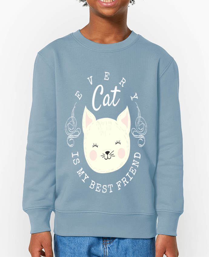 Sweat-shirt enfant every cat is my best friend Par  livelongdesign