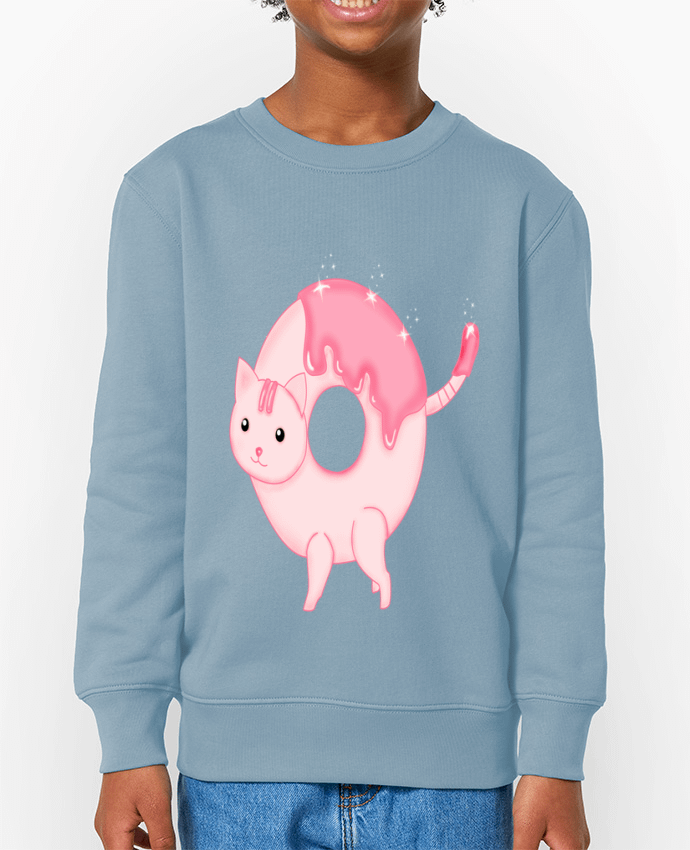 Sweat-shirt enfant Tasty Donut Cat Par  Thesoulofthedevil
