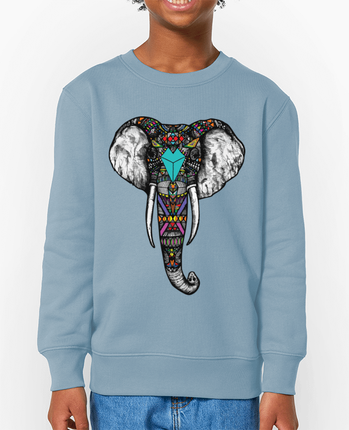 Sweat-shirt enfant Éléphant indien Par  jorrie