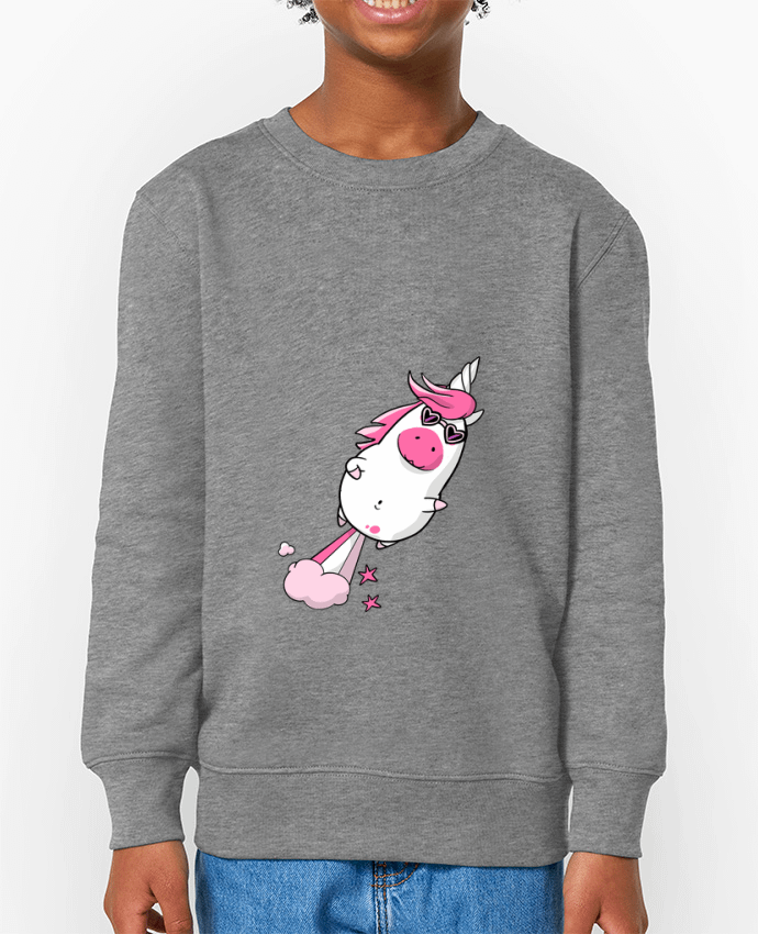 Sweat-shirt enfant Licorne à propulsion naturelle - version 2 Par  TOMI AX