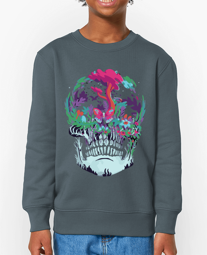 Sweat-shirt enfant Skull nature Par  jorrie