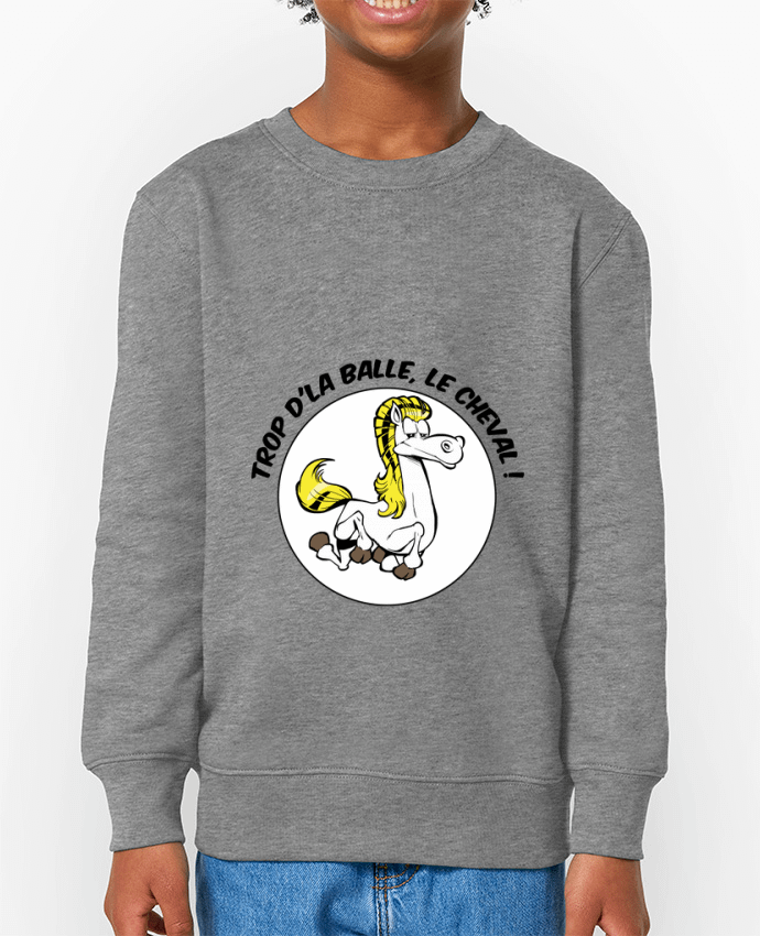 Sweat-shirt enfant Trop d'la balle, le cheval Par  TOMI AX