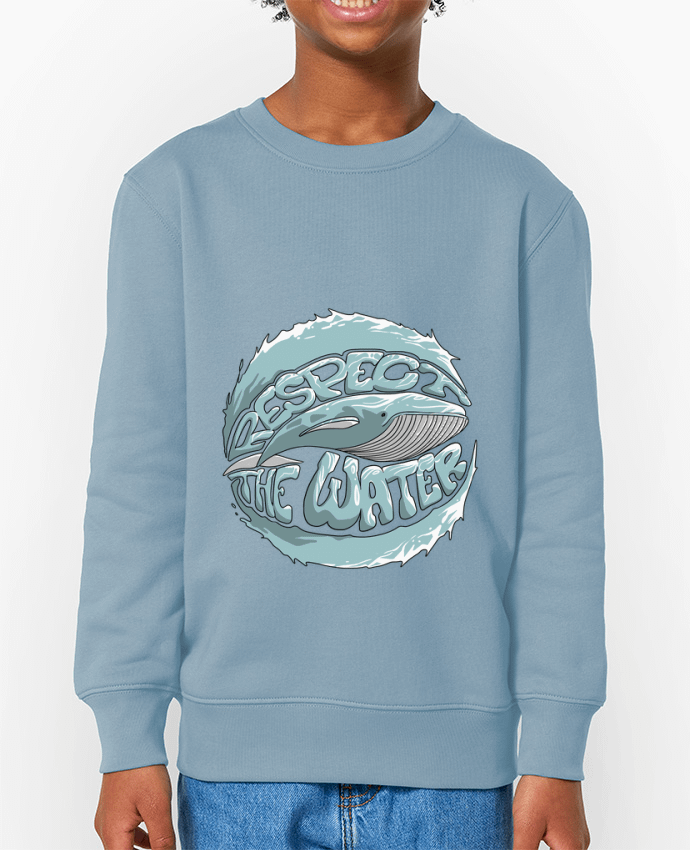 Sweat-shirt enfant REspect the Water - Whale Par  TOMI AX