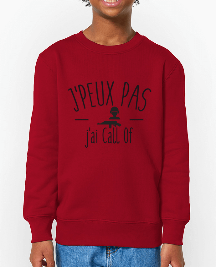 Sweat-shirt enfant Je peux pas j'ai call of Par  FRENCHUP-MAYO