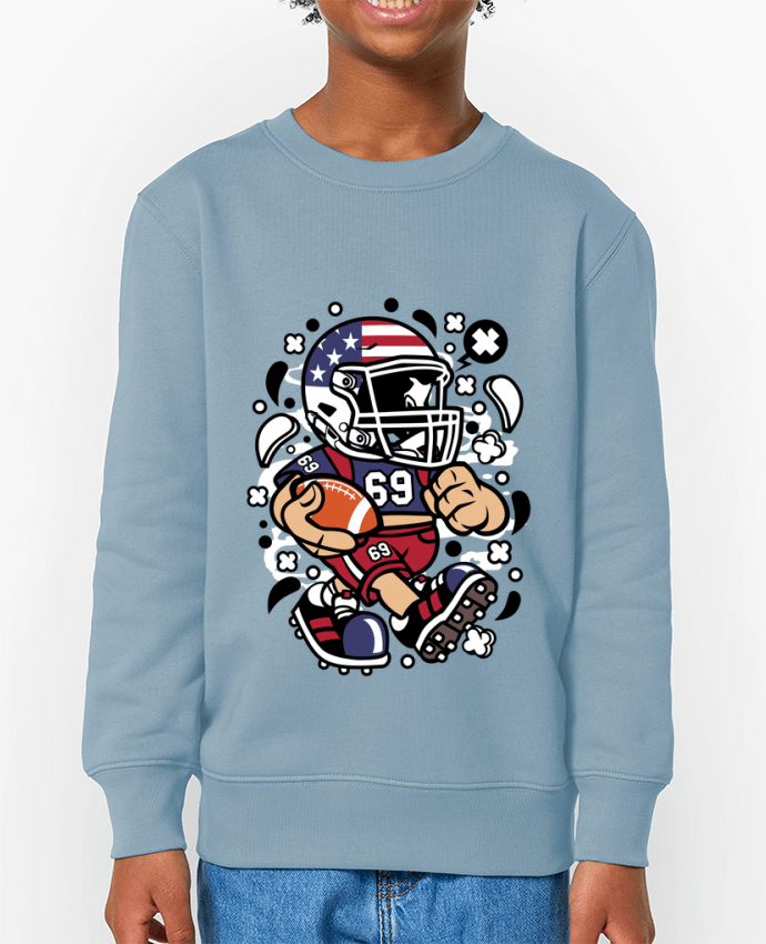 Sweat-shirt enfant Football Américain Cartoon | By Kap Atelier Cartoon Par  Kap Atelier