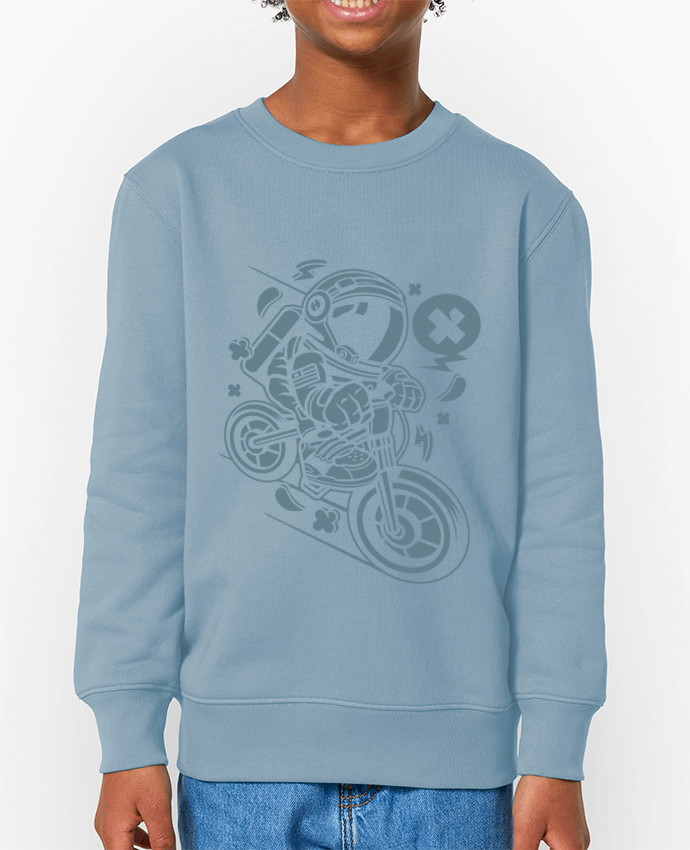 Sweat-shirt enfant Astronaute Motard Cartoon | By Kap Atelier Cartoon Par  Kap Atelier