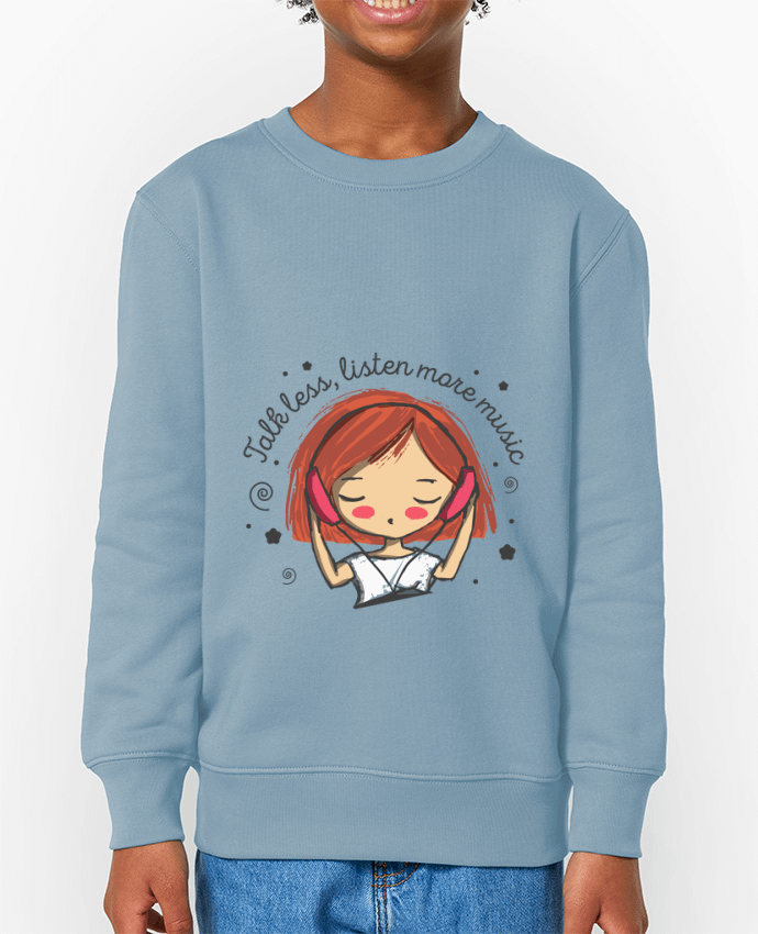 Sweat-shirt enfant Talk less, listen more music Par  happycactu_s