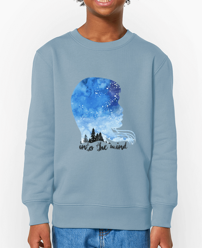 Sweat-shirt enfant PROFIL AQUARELLE NUIT -INTO THE MIND Par  icône