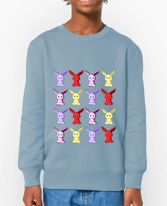 Sweat-shirt enfant Conejitos de Colores Par  MaaxLoL